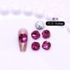 Rosa Vermelho Fundo Pontiagudo Formato Especial Nail Art Diamante Flash Diamante Quadrado Gordo Coração Strass de Vidro Borboleta Diamante Joias Acessórios para Unhas