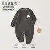 Roupa para Bebê Anyang Macacão para Bebê Classe A Algodão Puro Manga Longa Roupa para Engatinhar Pijama para Bebê Body Jacquard Sem Costura