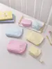 Bolsa de Maquillaje Bordada con Lazo a Cuadros Frescos Ins, Bolso de Mano Portátil con Cierre de Cremallera, Bolsa de Almacenamiento para Cuidado de la Piel