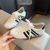 Couro Genuíno Solado Macio Confortável Cadarço Estilo Ballet Sapatos de Treino Alemães Sapatos Femininos Verão Respirável Casuais Sapatos Esportivos