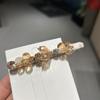 Coreia do Sul Dongdaemun Tecido de Cristal Grampo de Cabelo Acessório de Cabeça Floral e com Diamantes Clipe Lateral Clipe para Franja Clipe para Cabelo Quebrado Clipe Bico de Pato Acessório de Cabeça