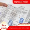 PVC Adesivo Transparente Cor Personalizada Papel Sintético Marca Registrada Etiqueta Laser Personalizada Marca Registrada Personalizada