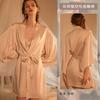 3053 Yiying sexy puro tirantes de encaje hueco pijamas para el hogar conjunto camisón de lujo una generación de venta al por mayor