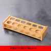 Juego de Vasos Espesos de 30ml para Bar B52 Vasito para Shots Cortos Imitación Bambú Juego de Madera Maciza