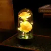 Luz de Noche de Rosa Doble Flor Eterna Adornos Decoración Creativa de Escritorio Luz de Noche Venta al por Mayor Cubierta de Plástico Lámpara de Flor LED