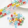 Cuentas Cuadradas de Cristal Tallado Cubo de Azúcar 6mm Arcoíris Fantasía Colorido Estéreo Cuentas Sueltas Pulsera DIY Pendientes Collar Accesorios de Joyería