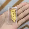 Pegatina para Teléfono Móvil de Oro Puro 999 2 Mg Dios de la Riqueza Caqui Ruyi Talismán de Paz para Atraer Riqueza y Hacerse Rico Regalo Popular Fabricante Venta al por Mayor