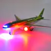 Caja color Pohe metal avión A380 modelo simulación aerolínea acústico-óptico juguetes para niños adornos de colección transfronterizo