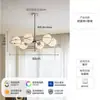 Araña moderna minimalista nórdica para sala de estar, lámpara de comedor y dormitorio Bauhaus de seguimiento estelar de espectro completo para protección ocular, diseño creativo