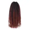Extensiones de Cabello de Gancho Manual Caterpillar de 18" 26 Raíces Dobladas por la Mitad 52 Raíces Extensiones de Cabello de Gancho Manual Caterpillar Peluca de Fibra Química Caterpillar