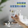 Estante de almacenamiento de acero inoxidable 304 para baño, cocina, con varilla y gancho, multifuncional, para colgar en la pared, sin agujeros.