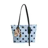 Bolsa de mano tipo tote popular de estilo perezoso para mujer de este año, nueva llegada de verano 2026, bolso de hombro único de color block con lunares, bolso de axila de moda