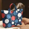 Plataforma independiente Temu nueva bolsa de mano transfronteriza impermeable PVC+lienzo para el trabajo portátil bolso de hombro bolsa de mano