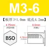Stud Rebite Cego para Furo Cego de Aço Carbono BSO-M2/M2.5/M3/3.5M3/M3.5/M4 Stud com Porca Hexagonal Redonda