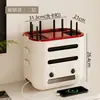 Caixa de armazenamento para roteador WiFi para sala de estar em casa, organizador de tomadas, modem sem fio, organizador de decodificador