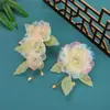 Design Original Novo Estilo Flor de Seda de Fada Roupas Chinesas Antigas Adereço de Cabeça Modelagem Diária Estúdio Fotográfico Par de Fotos Adereço de Cabeça Flor Quente