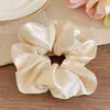 Scrunchie de Renda Estilo Coreano para Mulheres 2026 Novo Estilo Elástico de Cabelo Estilo Preguiçoso Corda de Cabelo Grande Acessório para Coque Flor de Cabelo