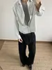 Camisa de Manga Larga a Rayas de Alta Calidad y Moda para Hombre 2025 Nuevo Estilo Coreano Camisa Casual Top Versátil Retro