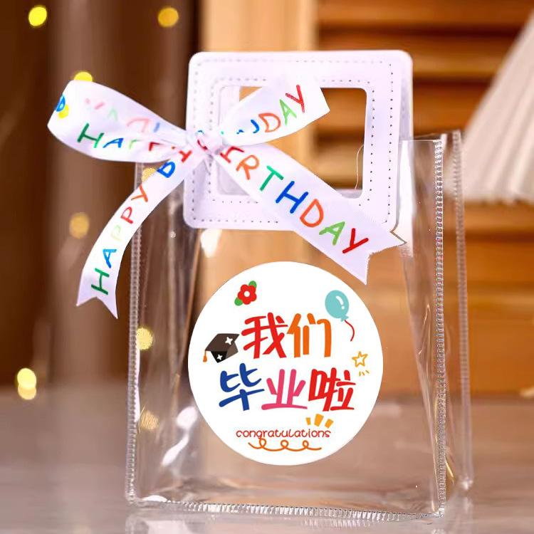 3幼儿园生日小礼品袋子透明空盒手提伴手礼物儿童节礼袋毕业包装