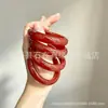 Pulsera de Ágata Roja Natural Ágata Roja Rojo Caqui Rojo Sur Redonda Raya Pulsera de Jade Calcedonia Pulsera de Belleza Neumático Ancho