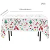 Amazon Fiesta de Navidad Vajilla Desechable Traje Bandeja de Papel Vaso de Papel Servilleta Mantel Plato Navideño en stock