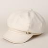 Sombrero Octagonal Estilo Nuevo Otoño Temprano 2025, Moda Callejera Retro Estilo Británico, Gorra de Béisbol a la Moda con Visera Ancha Que Hace Que la Cara Se Vea Más Pequeña
