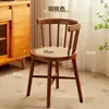 Cadeiras de Rattan de Alta Qualidade, Cadeiras de Jantar para Casa com Encostos Confortáveis, Cadeiras de Jantar Minimalistas Modernas para Sala de Estar Varanda Madeira Maciça Princesa