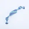 Brinquedos de Corda de Algodão para Animais de Estimação Atacado Alta Qualidade Corda de Algodão Flexível Resistente à Mordida de Cachorro Limpeza de Dentes Brinquedo de Bola de Corda TPR