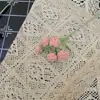 Flor de Lã Crocheada Rosa Bolha Arranjo de Flor Artificial Decoração de Casa Decoração Presente de Aniversário para Melhor Amigo