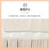 Bolsa de Almacenamiento para Brochas de Maquillaje Off-White con 12/18/24 Ranuras, Bolsa Plegable Enrollable con Hebilla Magnética de Cuero PU, Organizador Portátil de Brochas de Maquillaje