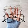 Nuevas gafas para miopía con montura TR90 de estilo coreano con espejo plano antiluz azul y té esmerilado irregular de Chiai.