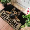 Felpudo Decorativo Interior Semicircular Estilo Americano Temu, Alfombrilla de Pie Absorbente de Agua y Resistente a Manchas para Baño, Alfombrilla de Piso Resistente al Desgaste y Fácil de Cuidar para Habitación