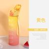 Vaso de Agua para Mujer Alto Valor de Color Gran Capacidad Botella de Fitness para Hombre Estudiante Popote Plástico Alta Temperatura Botella de Agua Deportiva Venta al por Mayor