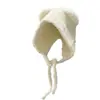 Nuevo Sombrero de Lana con Orejas de Oso Lindo para Otoño e Invierno Sombrero de Punto para Mujer para Otoño e Invierno Sombrero Cálido con Protección para las Orejas Combinable en stock
