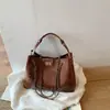 Bolsa Fosca Retrô Outono e Inverno Feminina 2026 Novo Estilo Moda para o Dia a Dia Bolsa de Ombro Único Transversal Bolsa de Mão de Alta Qualidade
