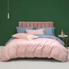 Cetim Sedoso 100s Algodão de Fibra Longa Conjunto Duplo de Peças Conjunto de Quatro Peças Cor Sólida Algodão Roupa de Cama Pura de Algodão Lençol de Cama Cobertura de Cama Conjunto de Sacos de Cama