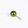Clavo de Bola Blanca Perlada de 9.5 mm Tablero de Corcho Oficina Pin Fijo Pin Clavo Color Perla