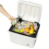 Caja Térmica Aislada Portátil para Uso Comercial, Caja Portátil para Almacenamiento de Hielo al Aire Libre, Cubitera Portátil para Autocaravana de Camping, Mini Refrigerador de Pesca