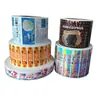 Adesivo Personalizado Pvc Autoadesivo Transparente Etiqueta Adesivo Hot Stamping Logo a Laser Luminoso Removível Etiqueta Adesivo Impressão
