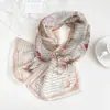 Novo Estilo Lenço Longo de Seda para Mulheres, Lenço de Chiffon 100% Seda de Amora, Versátil e de Alta Qualidade, Lenço de Primavera e Verão, Lenço de Pescoço, Echarpe
