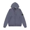 Chaqueta Unisex con Capucha y Insignia de Color Sólido Estilo Pareja Tendencia Comercio Transfronterizo
