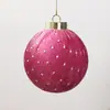 Adornos de bola de Navidad envueltos en terciopelo multicolor 6/8CM Decoración navideña bolas de Navidad de plástico decoraciones para árbol de Navidad