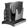 Soporte para Cuchillos de Cocina sin Perforaciones, Estante de Almacenamiento, Montado en la Pared, Encimera, Multifuncional, Cubo para Palillos, Soporte para Tapas de Olla, Estante de Almacenamiento Integrado