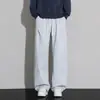 Pantalones Finos de Verano 2026 para Hombre, Pantalones Casuales de Pierna Ancha Estilo Americano a Rayas, Secado Rápido Deportivos Holgados Pierna Recta Marca de Moda Pantalones Largos
