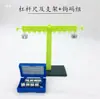 Balança de Alavanca e Gancho de Suporte para Balanço de Forças, Equipamento de Experimento Científico para Ensino Fundamental, Instrumento de Ensino para Experimentos de Mecânica Física