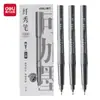 Caneta Caligráfica Recarregável Deli Slim com Tinta Líquida, Caneta Pincel de Ponta Fina para Caligrafia, Caneta Pincel Ultrafina, Caneta Delineadora de Ponta Macia