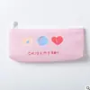 Estuche Transparente Sencillo Estilo K para Niñas Estilo Ins Gran Capacidad Estilo Japonés Creativo Elegante Divertido Coreano Retro Literario