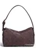 Bolso Tejido Casual Versátil Hecho a Mano Estilo Ins con Diseño Único en Piel Mate, Se Puede Usar como Bolso de Hombro, Bolso de Axila, Bolso de Mano o Bolso Cruzado tipo Almohada