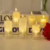 Lámpara de Vela Mini Romántica Luz Cálida Artificial Creativa Dormitorio Mesita de Noche Luz Nocturna Portátil Atmósfera Pequeños Adornos Decoración