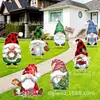8 Gnomos de Navidad Señales con Estaca para Jardín Decoración Exterior para Césped Decoración de Invierno para Hogar Jardín Camino Acera Estaca